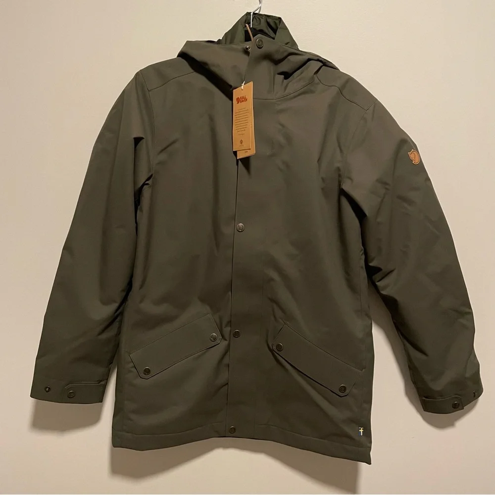 NWT Fjallraven Visby 3 in 1 Jacket in Deep Forest Green - Picture 4 of 16